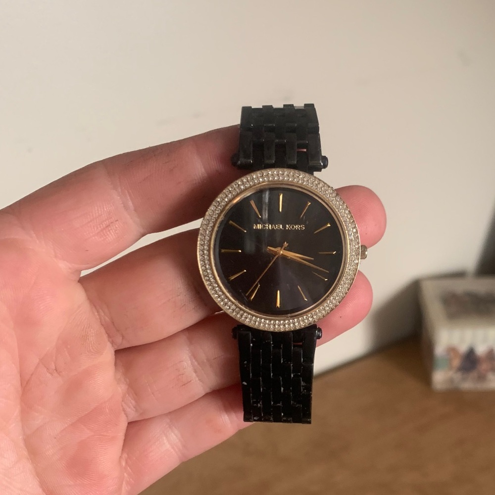 Black MK watch